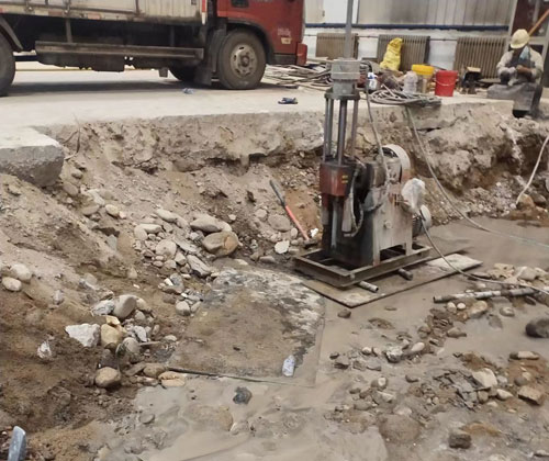 港闸公路下沉压浆